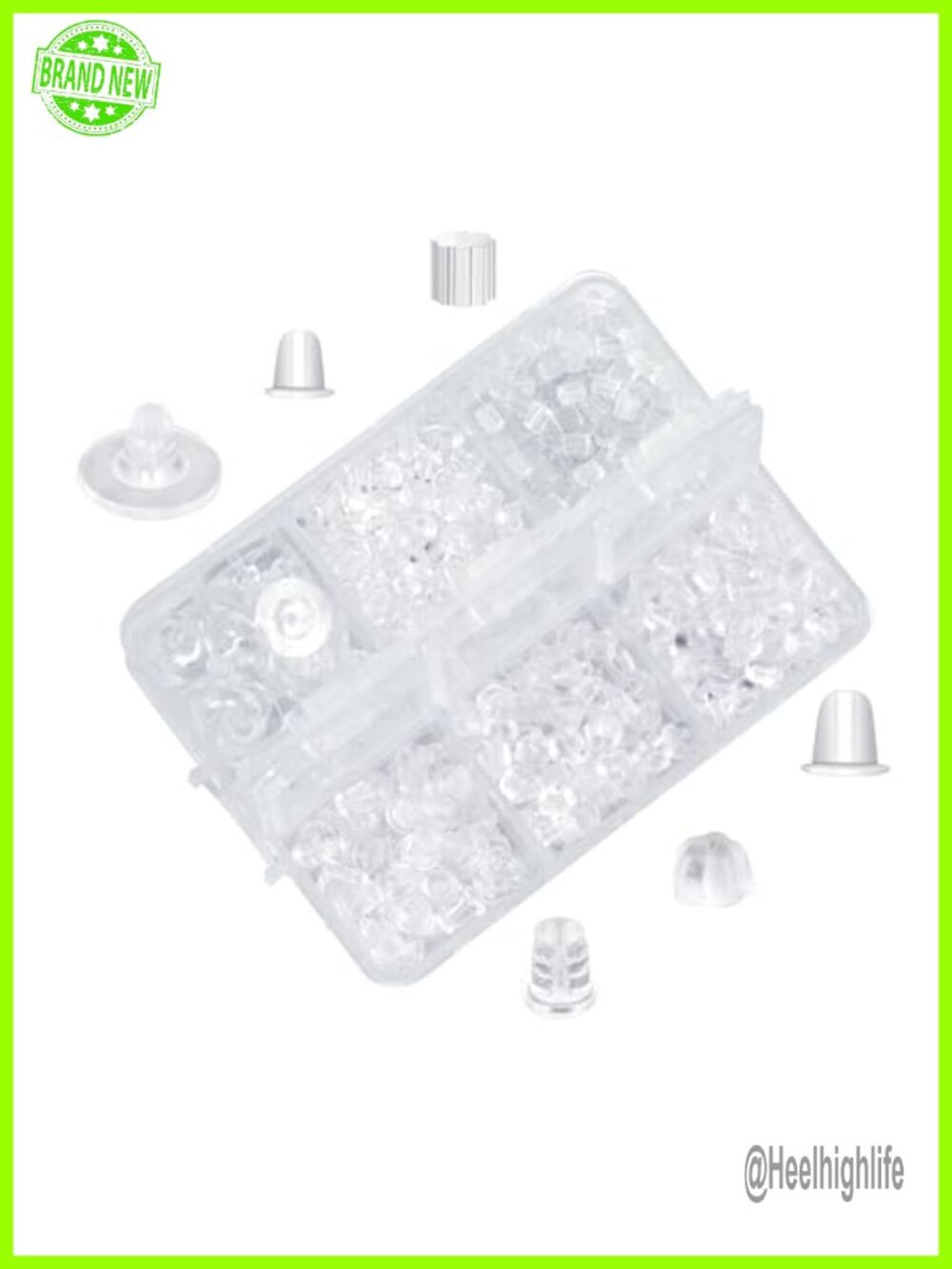 Silicone Earring Backs Replacements 6 Styles for Droopy Ears